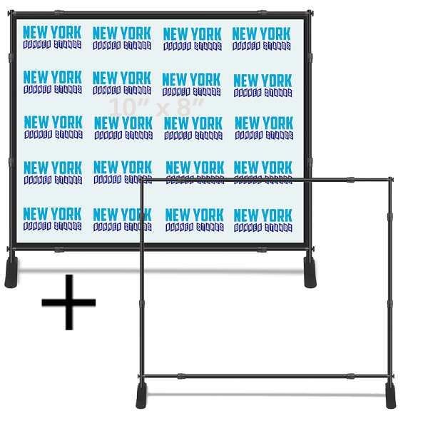 10x8 CUSTOM Step Repeat Banner Stand FABRIC Photography Display Backdrop 