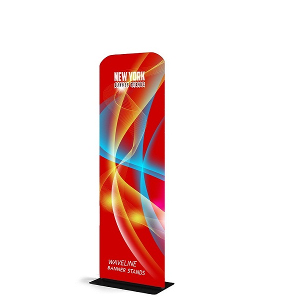 wavelinebannerstand24x89display New York Banner Stands Mesh